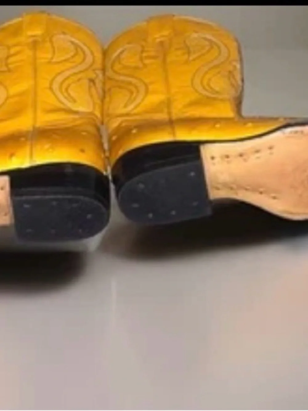 Kids Yellow Cowboy Boots - Classic Western Style